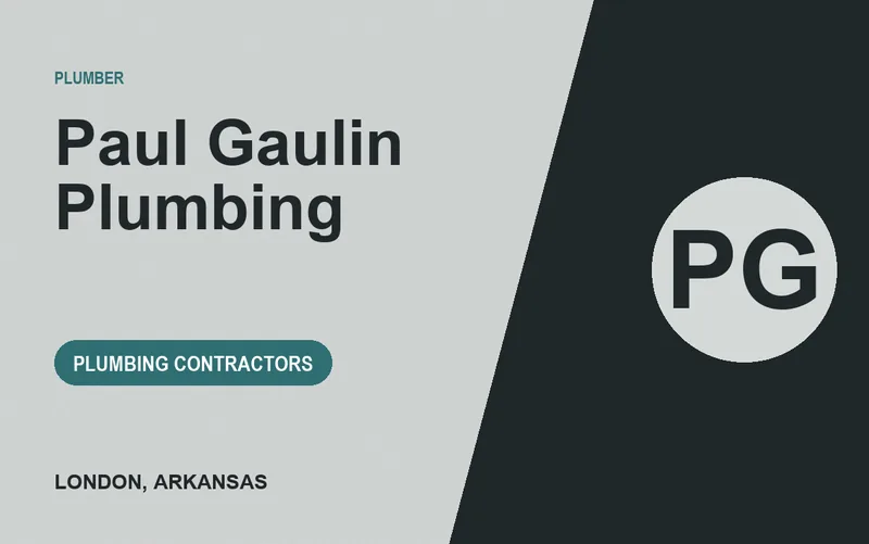 Paul Gaulin Plumbing in London, Arkansas