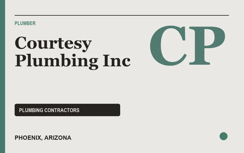 Courtesy Plumbing Inc in Phoenix, Arizona