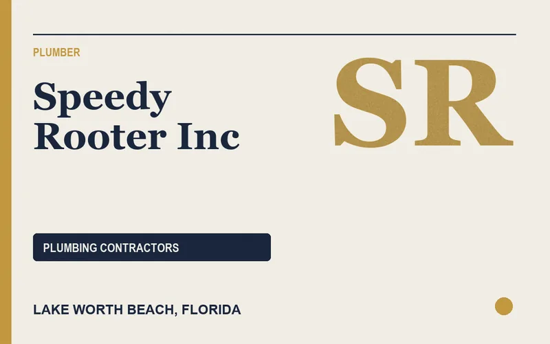 Speedy Rooter Inc in Lake Worth Beach, Florida