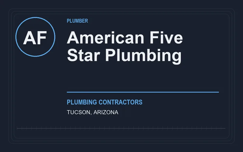 American Five Star Plumbing in Tucson, Arizona