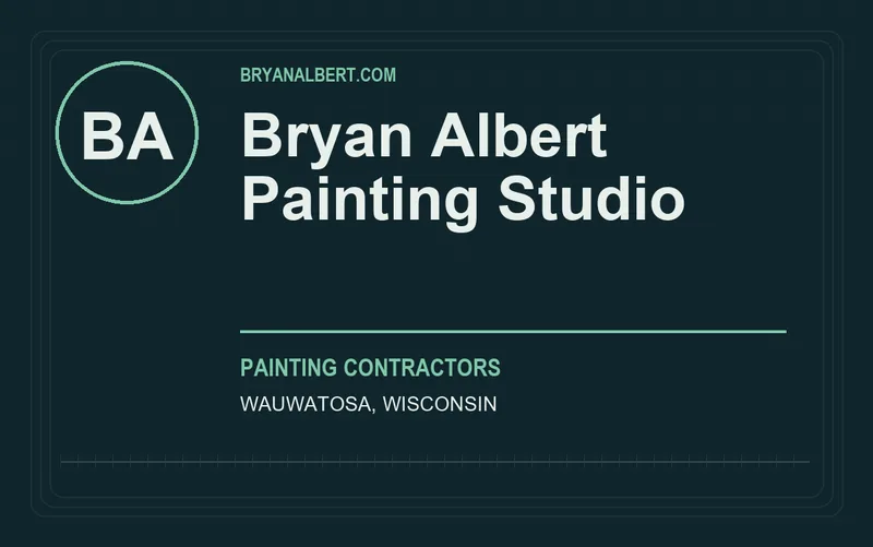 Bryan Albert Painting Studio in Wauwatosa, Wisconsin