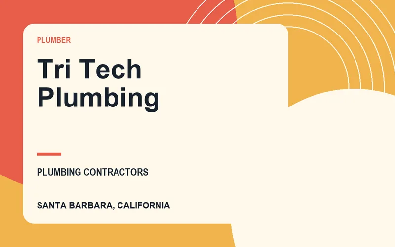 Tri Tech Plumbing in Santa Barbara, California