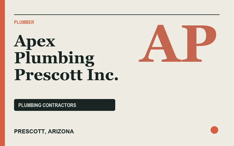 Apex Plumbing Prescott Inc. in Prescott, Arizona