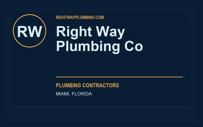 Right Way Plumbing Co in Miami, Florida