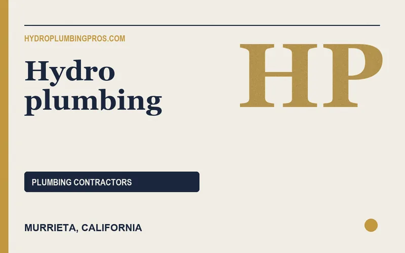 Hydro plumbing in Murrieta, California
