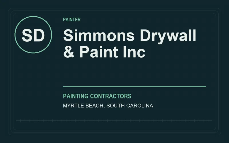 Simmons Drywall & Paint Inc in Myrtle Beach, South Carolina
