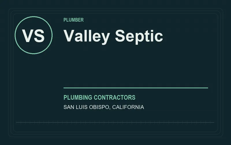 Valley Septic in San Luis Obispo, California