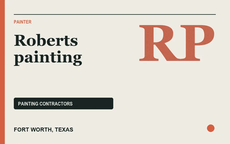 Roberts painting in Fort Worth, Texas