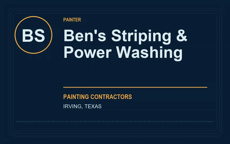 Ben's Striping & Power Washing in Irving, Texas