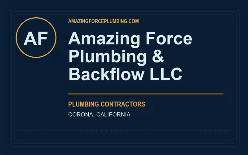 Amazing Force Plumbing & Backflow LLC in Corona, California