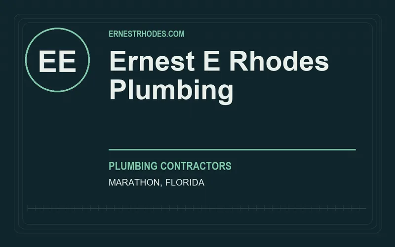 Ernest E Rhodes Plumbing in Marathon, Florida