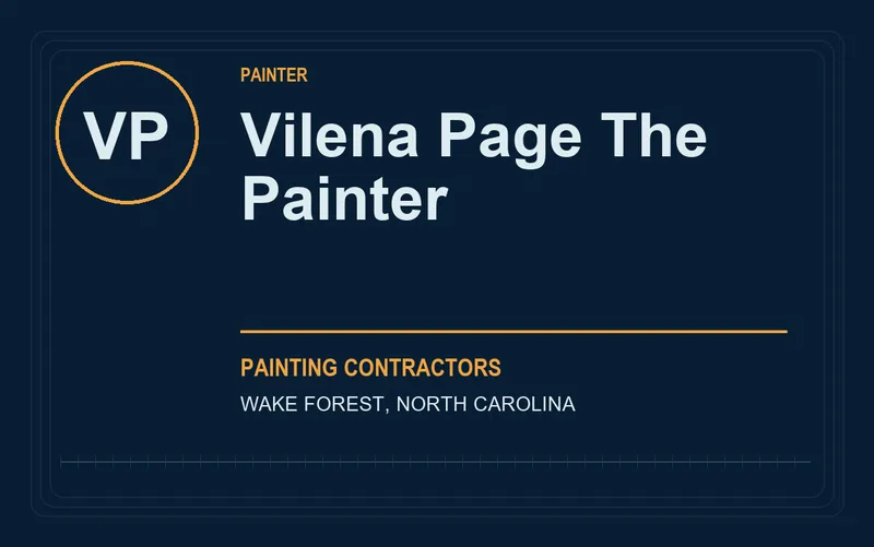Vilena Page The Painter in Wake Forest, North Carolina