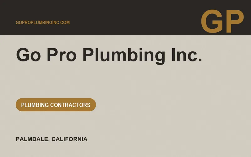 Go Pro Plumbing Inc. in Palmdale, California