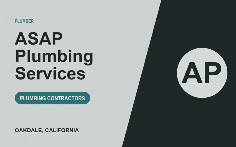 ASAP Plumbing Services in Oakdale, California