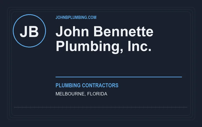 John Bennette Plumbing, Inc. in Melbourne, Florida