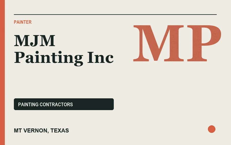 MJM Painting Inc in Mt Vernon, Texas