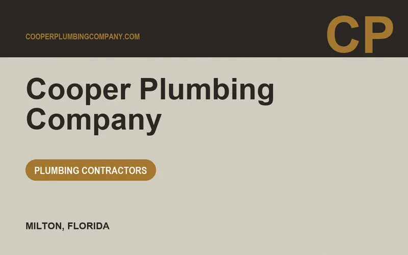 Cooper Plumbing Company in Milton, Florida