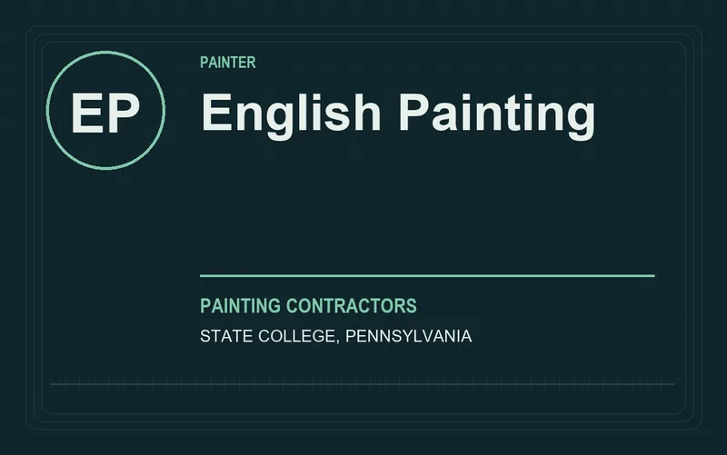 English Painting in State College, Pennsylvania