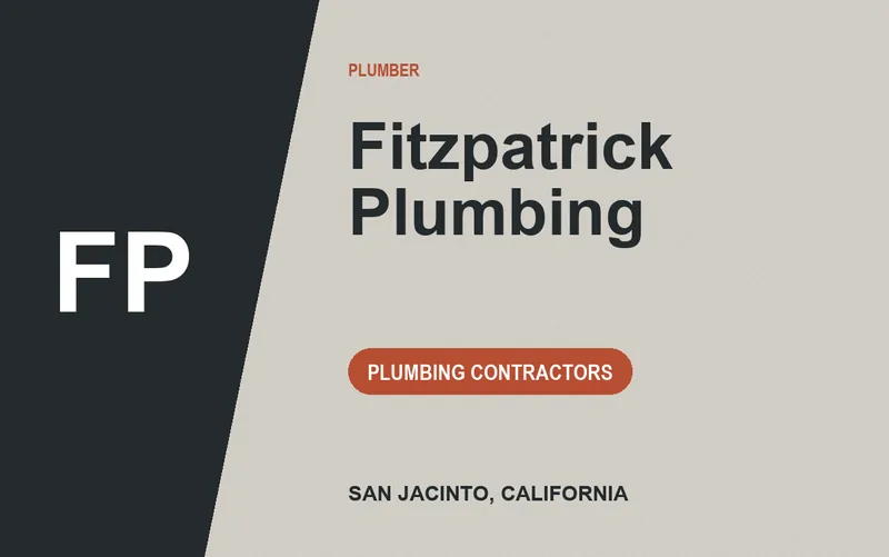 Fitzpatrick Plumbing in San Jacinto, California