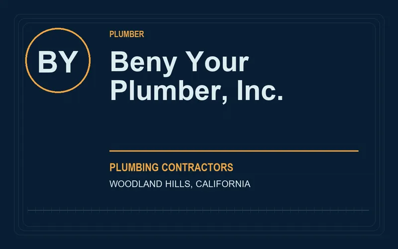 Beny Your Plumber, Inc. in Woodland Hills, California