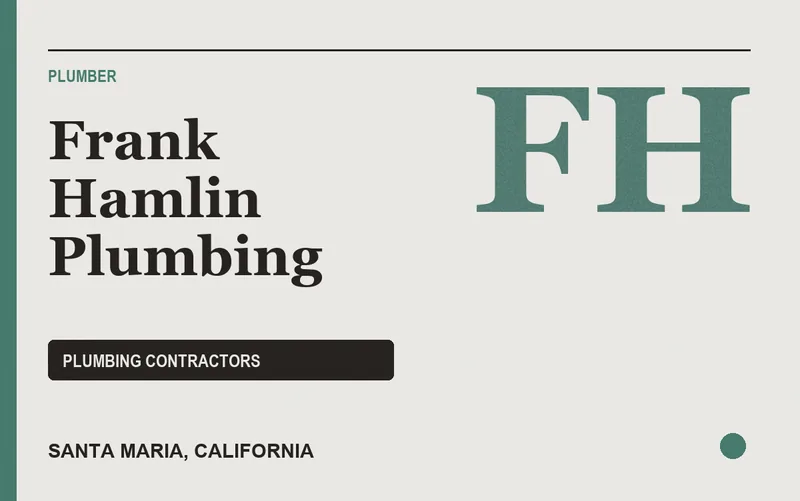 Frank Hamlin Plumbing in Santa Maria, California