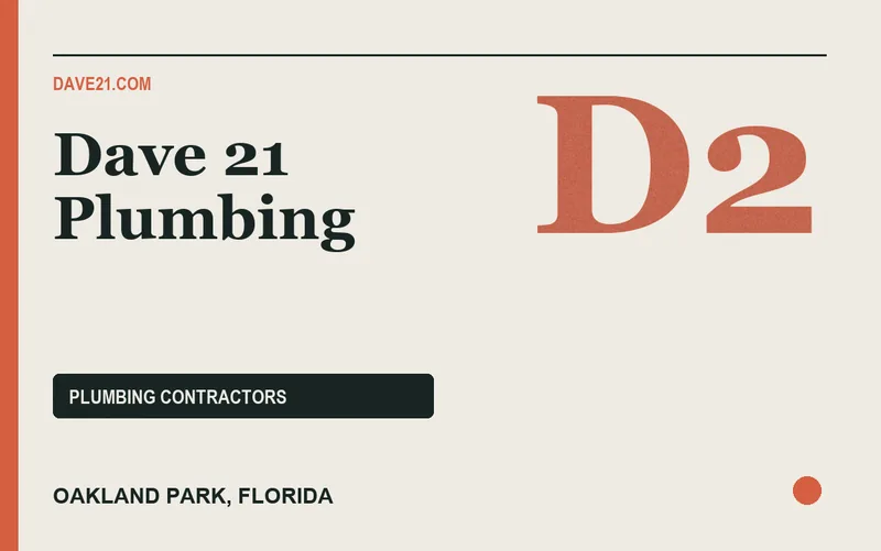 Dave 21 Plumbing in Oakland Park, Florida