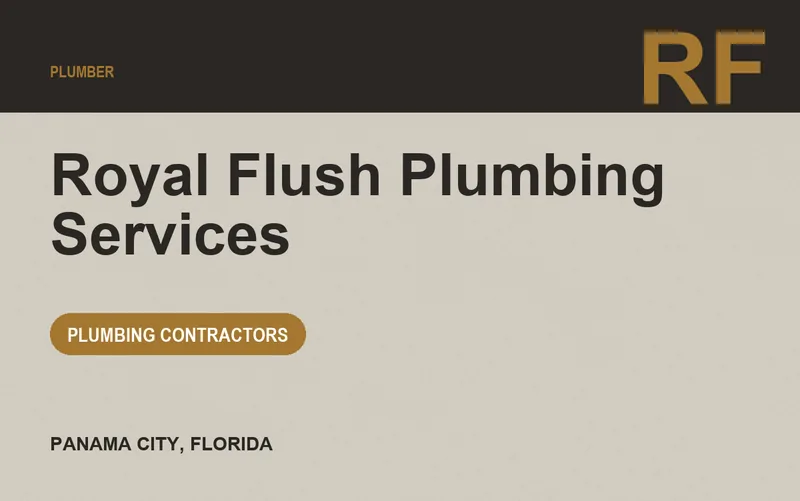Royal Flush Plumbing Services in Panama City, Florida