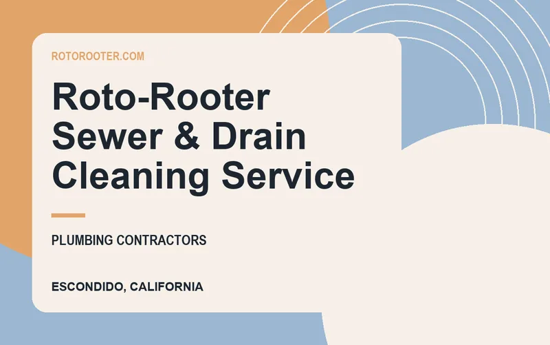 Roto-Rooter Sewer & Drain Cleaning Service in Escondido, California