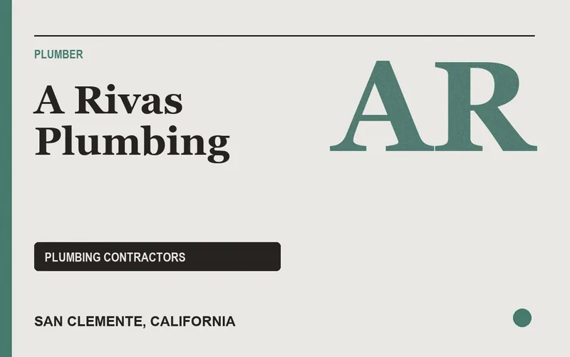 A Rivas Plumbing in San Clemente, California