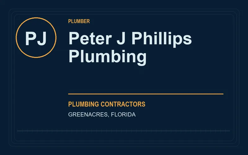 Peter J Phillips Plumbing in Greenacres, Florida