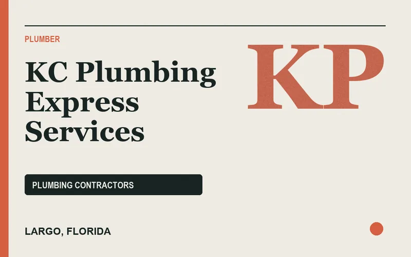 KC Plumbing Express Services in Largo, Florida