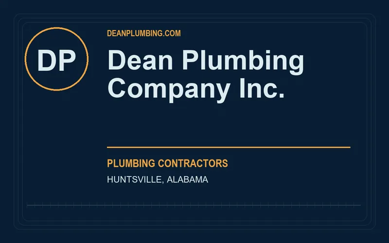 Dean Plumbing Company Inc. in Huntsville, Alabama