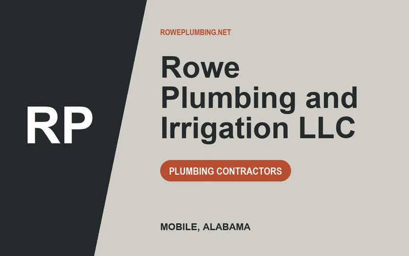 Rowe Plumbing and Irrigation LLC in Mobile, Alabama