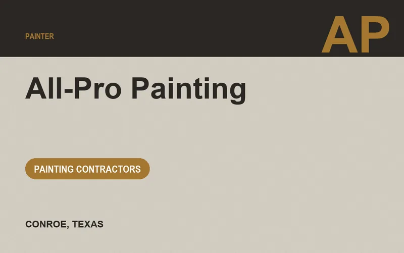 All-Pro Painting in Conroe, Texas