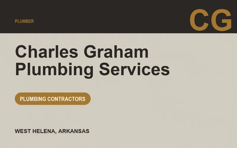 Charles Graham Plumbing Services in West Helena, Arkansas