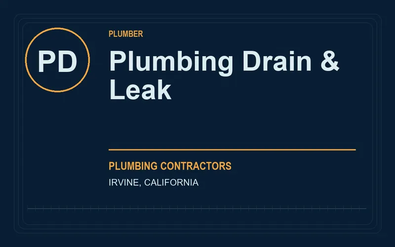 Plumbing Drain & Leak in Irvine, California