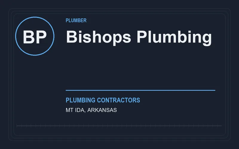 Bishops Plumbing in Mt Ida, Arkansas