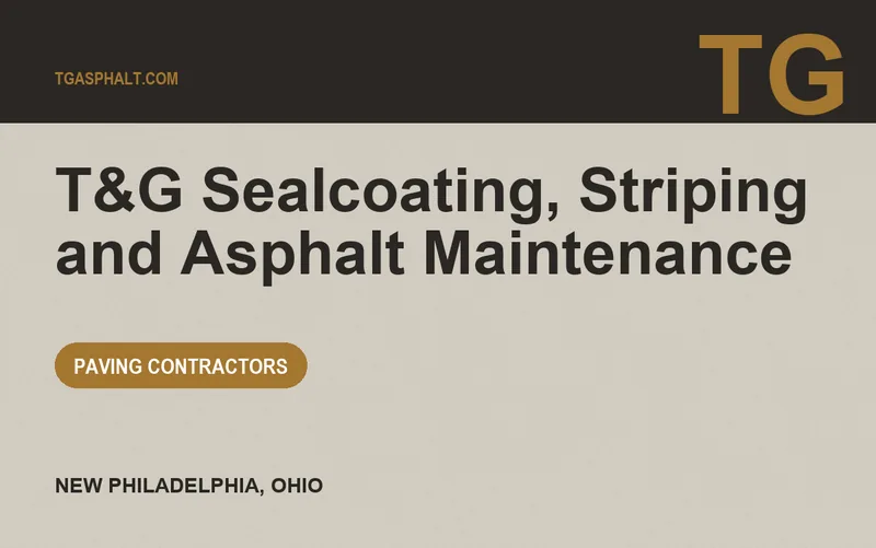 T&G Sealcoating, Striping and Asphalt Maintenance in New Philadelphia, Ohio