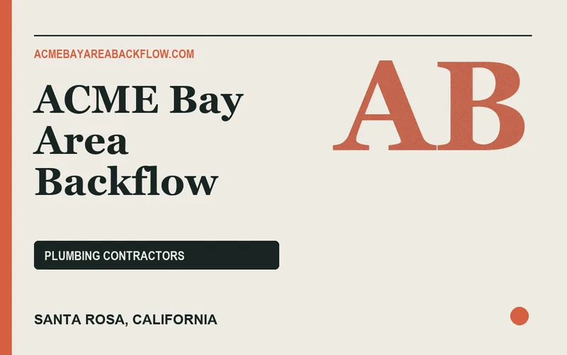 ACME Bay Area Backflow in Santa Rosa, California