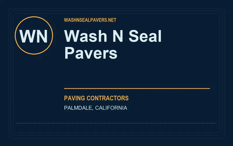 Wash N Seal Pavers in Palmdale, California