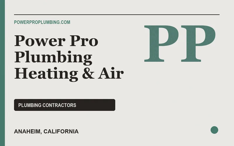 Power Pro Plumbing Heating & Air in Anaheim, California
