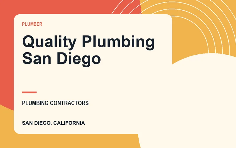 Quality Plumbing San Diego in San Diego, California