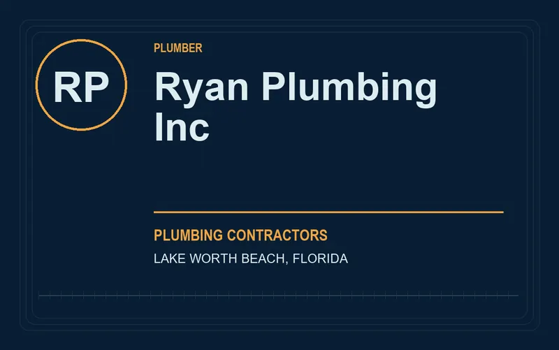 Ryan Plumbing Inc in Lake Worth Beach, Florida