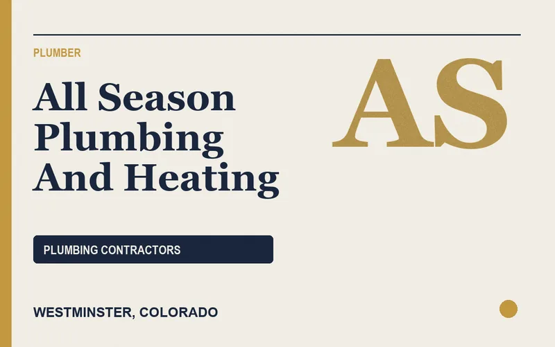 all season plumbing and heating in Westminster, Colorado