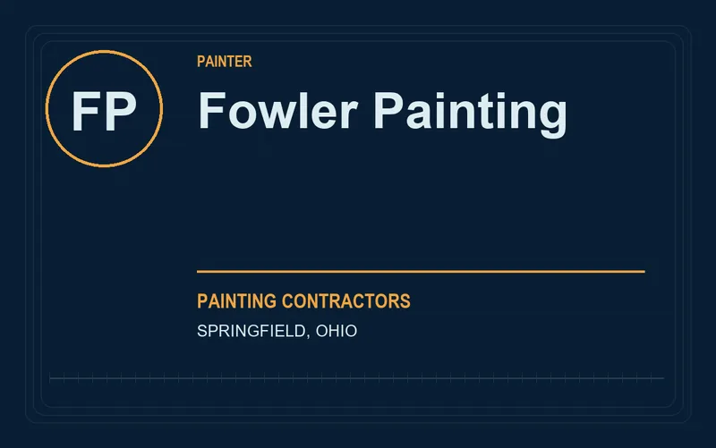Fowler Painting in Springfield, Ohio