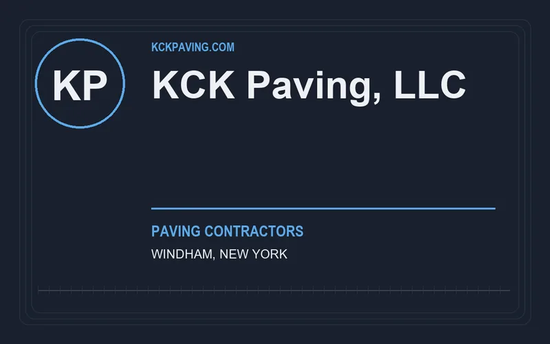 KCK Paving, LLC in Windham, New York