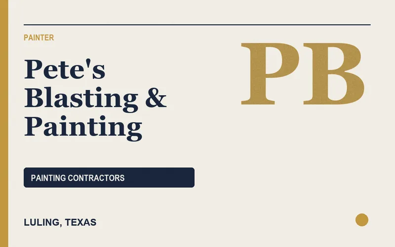 Pete's Blasting & Painting in Luling, Texas