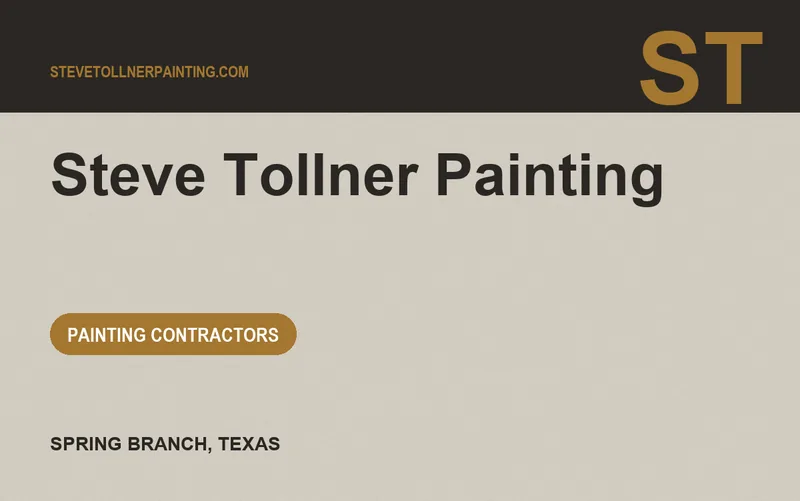 Steve Tollner Painting in Spring Branch, Texas