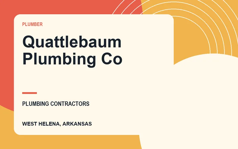 Quattlebaum Plumbing Co in West Helena, Arkansas