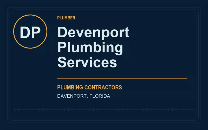 Devenport Plumbing Services in Davenport, Florida